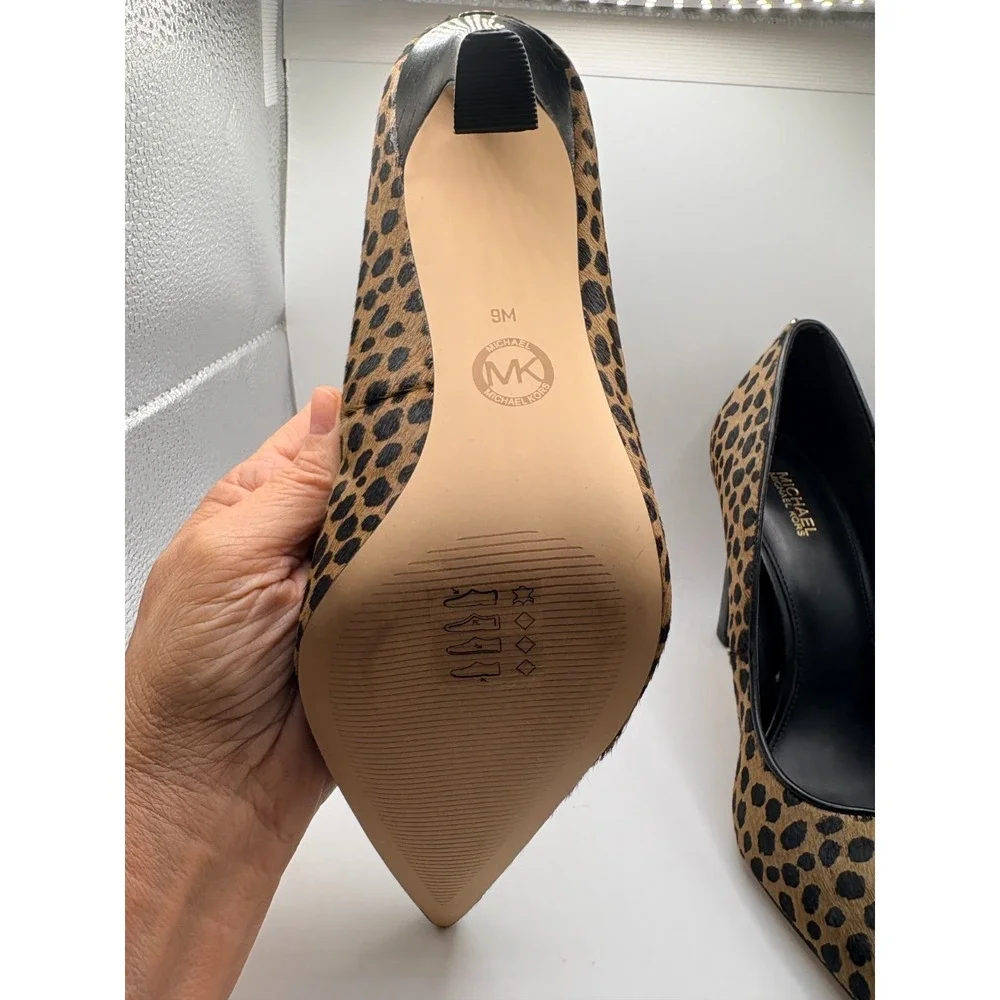 Michael Kors Amara Pumps Urban Print Cheetah HRCLF Leather Sz 9M